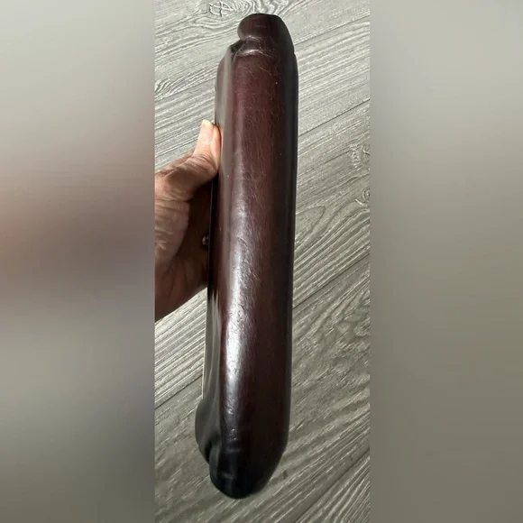 HOBO Lauren brown leather double frame wallet/clutch. HOBO International brand. - Picture 14 of 16